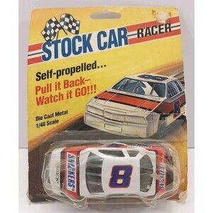Vintage STOCK CAR RACER" self propelled 1/48 die cast SNICKERS #N010
